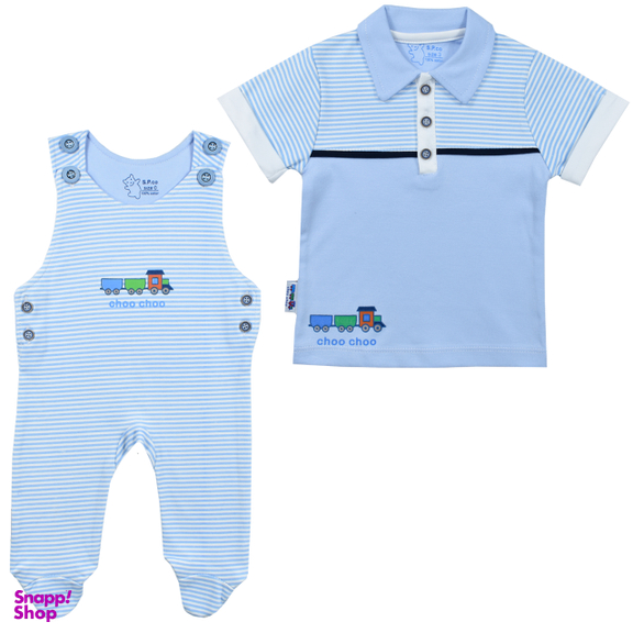 ست پولوشرت و سرهمی نوزادی اسپیکو مدل ترن کد 1