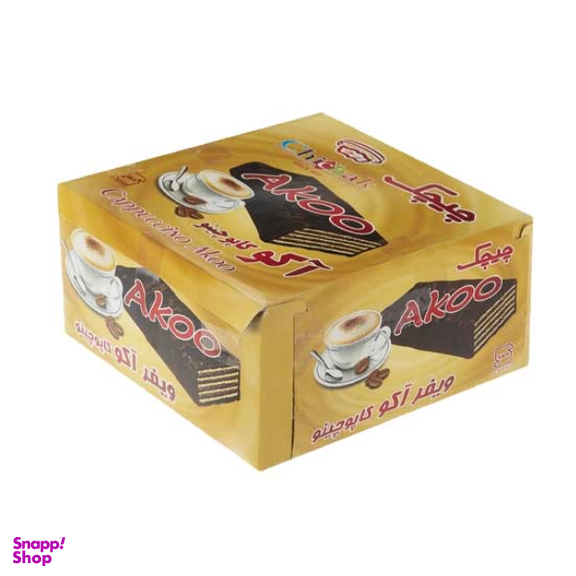 ویفر آکو کاپوچینو چیچک بسته 12 عددی