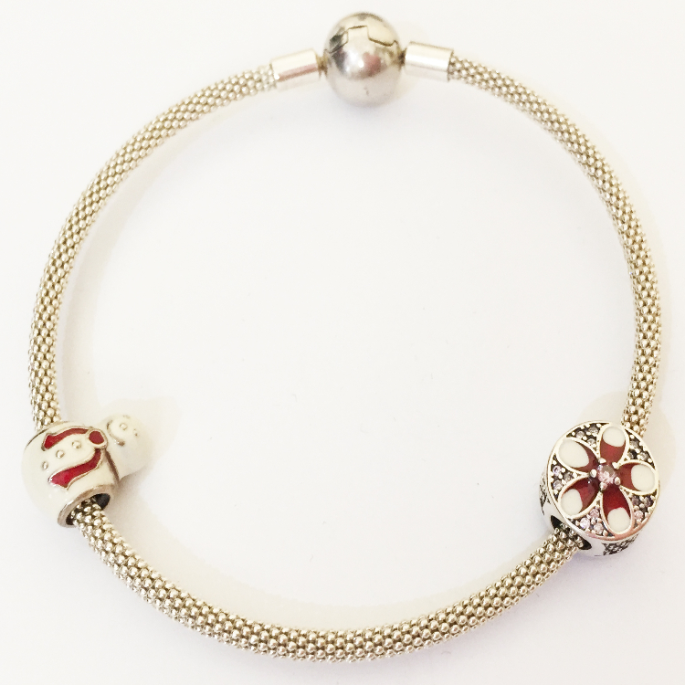 دستبند نقره زنانه گیرا کد pandora-G615