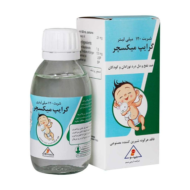شربت گرایپ میکسچر مینو حجم 120 میلی لیتر