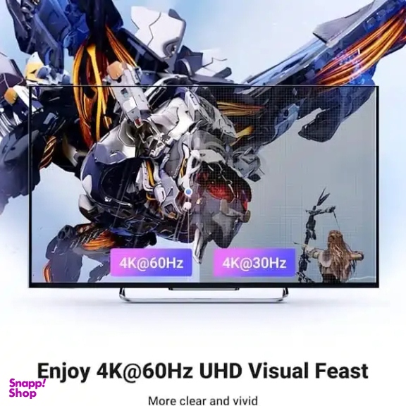 سوئیچ 6 پورت HDMI 2.0 یوگرین مدل CM568 کد 90512 به همراه ریموت کنترل