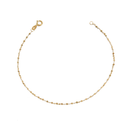 دستبند طلا 18 عیار زنانه دیانا مدل پولکی سوپرلایت