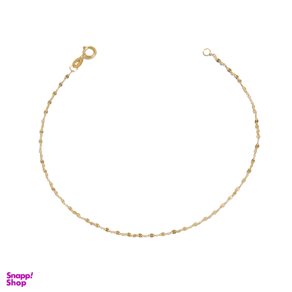 دستبند طلا 18 عیار زنانه دیانا مدل پولکی سوپرلایت