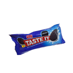 بیسکویت کاکائویی تیره با کرم شیری test it شیرین عسل وزن 30 گرم