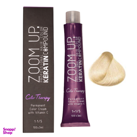 رنگ مو زوم آپ کد 12.3 رنگ هایلایت طلایی حجم 100 میلی لیتر