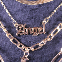 گردنبند زنانه مدل آریا چند رج طرح خورشید و ماه کد 01