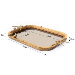 سینی گلد کیش مدل آینه ای کد GK829508