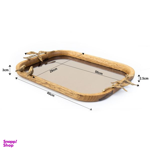 سینی گلد کیش مدل آینه ای کد GK829508