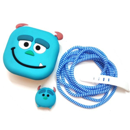 محافظ کابل و شارژر مدل سیلیکونی عروسکی سالیوان مناسب برای شارژر 20 وات آیفون