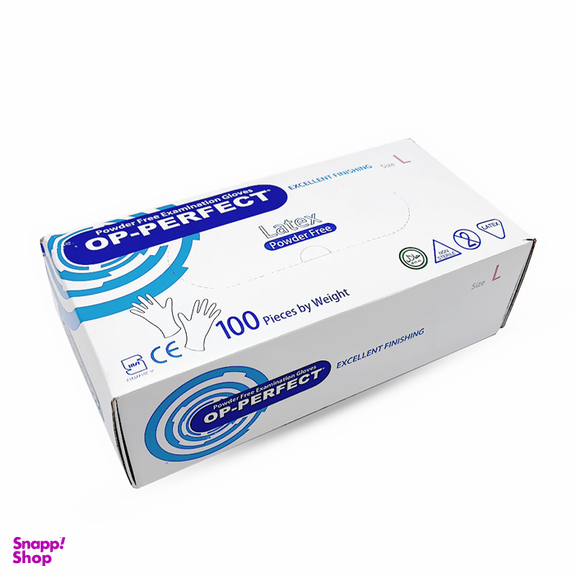 دستکش لاتکس اپی پرفکت سایز L بسته 100 عددی