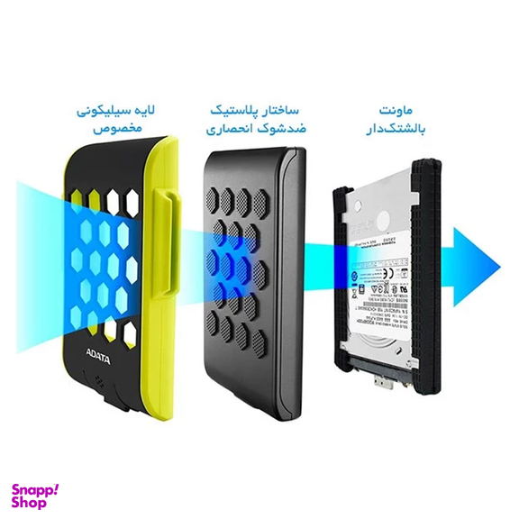 هارد اکسترنال ای دیتا مدل HD720 ظرفیت 2 ترابایت