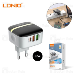 شارژر دیواری گوشی موبایل الدینیو مدل A3513Q به همراه کابل USB-C