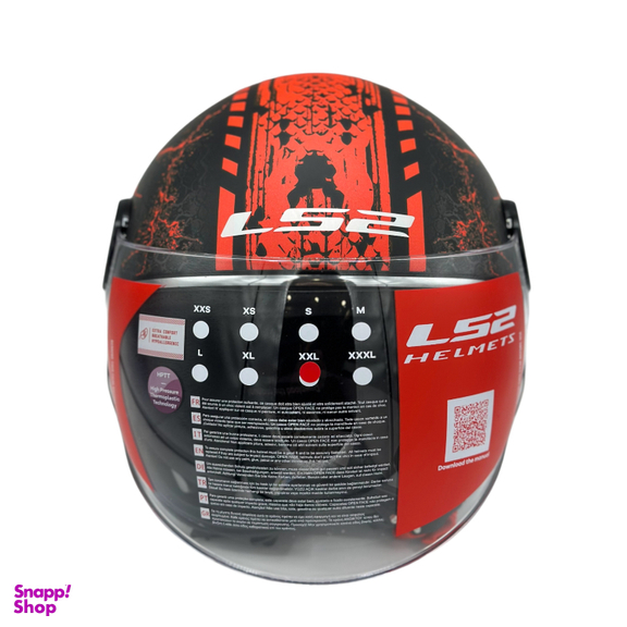 کلاه کاسکت ال اس تو کد Ls2 of 558 sphere lux matt black red