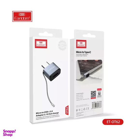 مبدل TypeC به MicroUSB ارلدام مدل ET-OT62