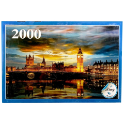 پازل 2000 تکه رینگ طرح منظره برج ساعت لندن در شب