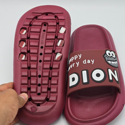 دمپایی زنانه زیتون مدل داینو کد 5863 رنگ زرشکی