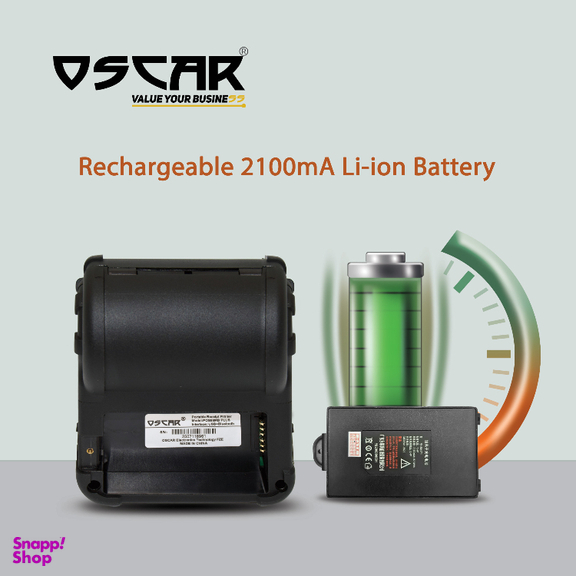 فیش و لیبل پرینتر قابل حمل اسکار مدل 88MB PLUS