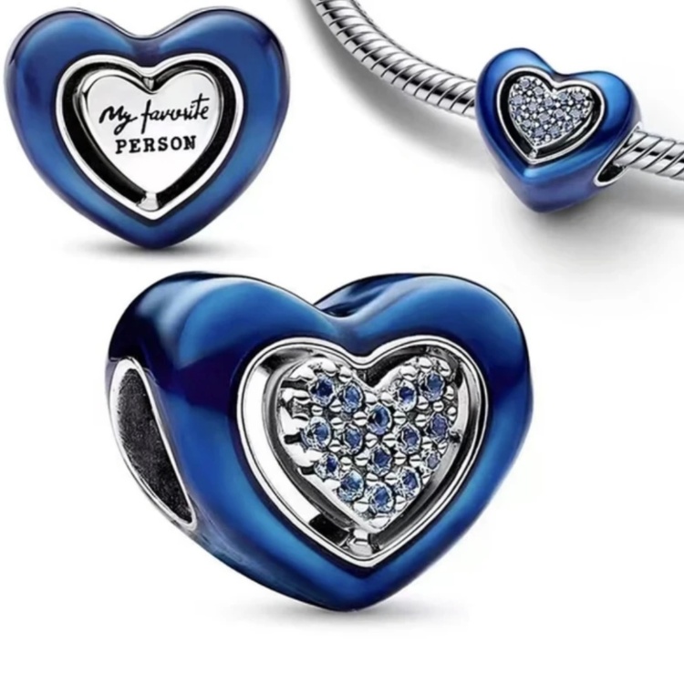 آویز نقره زنانه پاندورا مدل Heart 65168