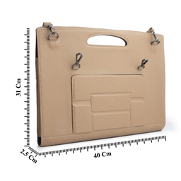 کیف اداری چرم یلسان مدل ویلیام کد GC-112-ASL مجموعه 2 عددی