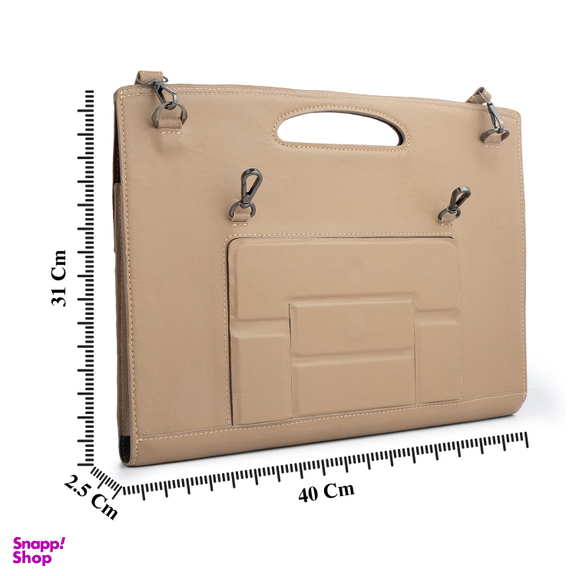 کیف اداری چرم یلسان مدل ویلیام کد GC-112-ASL مجموعه 2 عددی