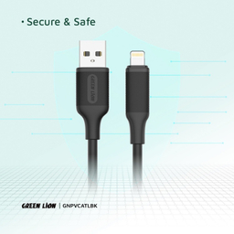 کابل شارژ USB به Lightning گرین لاین مدل 2.4A PVC طول 1 متر