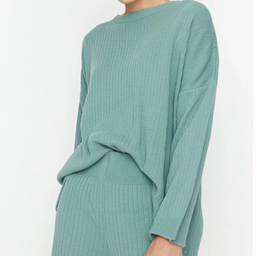 ست بافت زنانه ترندیول مدل 698 رنگ سبز