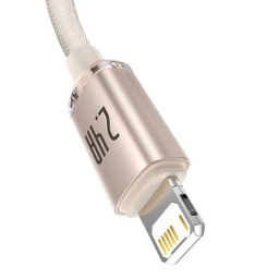 کابل USB به لایتنینگ باسئوس مدل Crystal Shine Series طول 2 متر