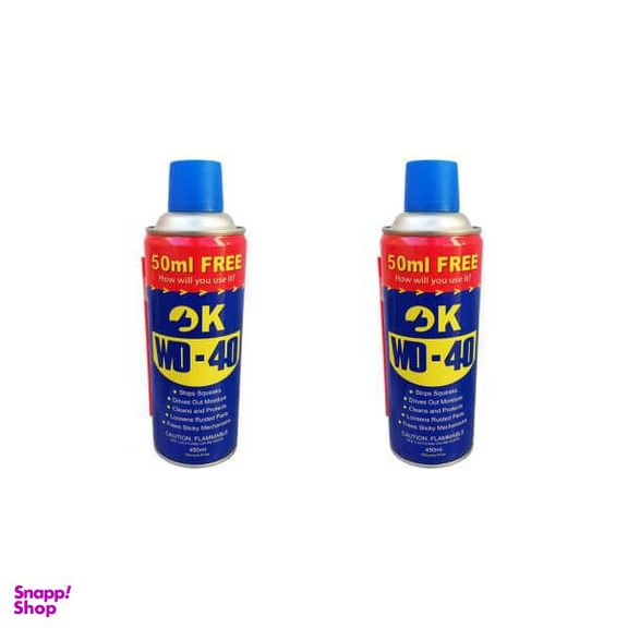 اسپری پاک کننده چسب اوکی مدل دبلیودی فورتی حجم 450 میلی لیتر بسته 2 عددی