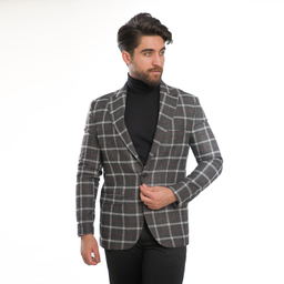 کت مردانه مدل چهارخانه درشت سناتور 4-4