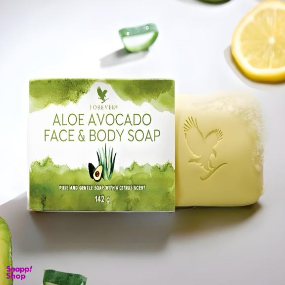 صابون شستشو صورت و بدن فوراور لیوینگ پروداکتس مدل آووکادو کد 284 وزن 142 گرم
