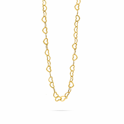 زنجیر طلا 18 زنانه عیار سی گلد گالری مدل ریتم عشق