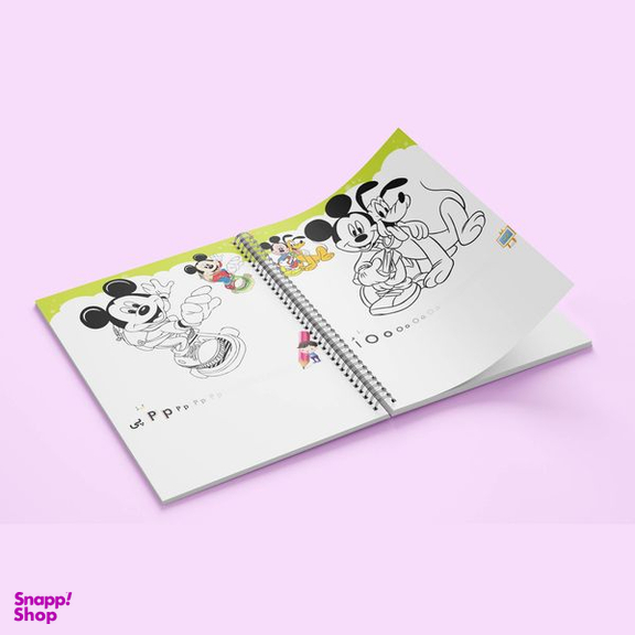 دفتر رنگ آمیزی مدل جلد وایت بردی طرح کارتونی کد A4 334
