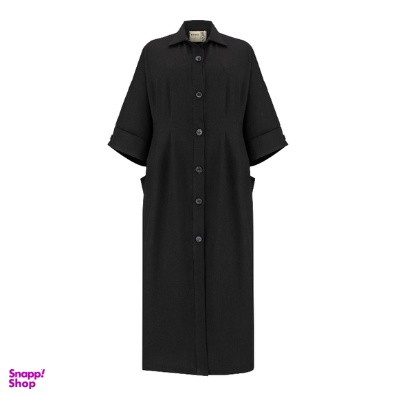 مانتو زنانه السانا مدل باتیس کد 229001 رنگ مشکی