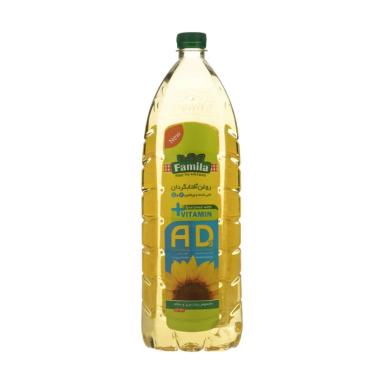 روغن آفتابگردان غنی شده با ویتامین A و D3 فامیلا حجم 1.5 لیتر