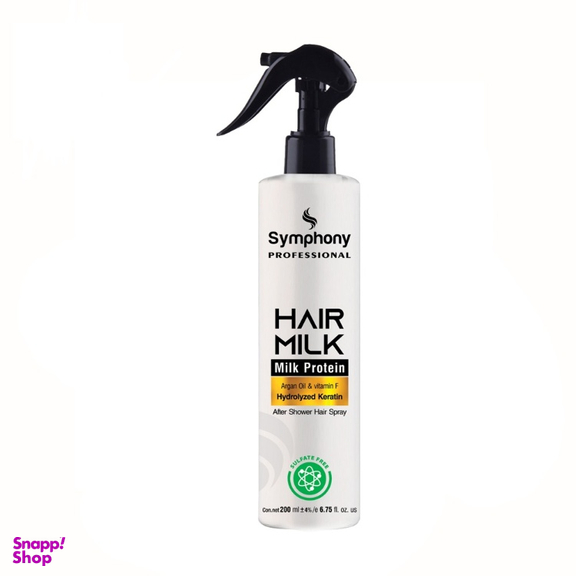 اسپری شیر مو سیمفونی مدل Hair Milk حجم 200 میلی لیتر