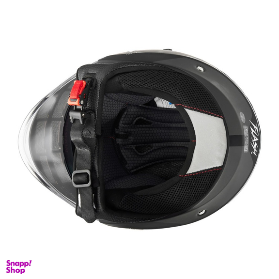 کلاه کاسکت بدون فک فلش مدل 852 matt black-gray