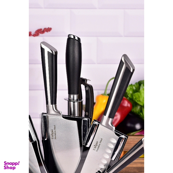 سرویس 8 پارچه چاقو آشپزخانه یونیک طرح 5 کد 5533