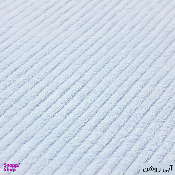 پادری شاران هوم مدل اسفنج دار طرح مخمل راه راه فانتزی سایز 40 ×65 سانتی متر