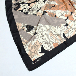 روسری زنانه آنالیا مدل ابریشم مزونی کد 9071