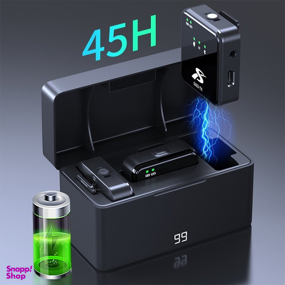میکروفون بی سیم یقه ای مدل SX63 مجموعه 3 عددی