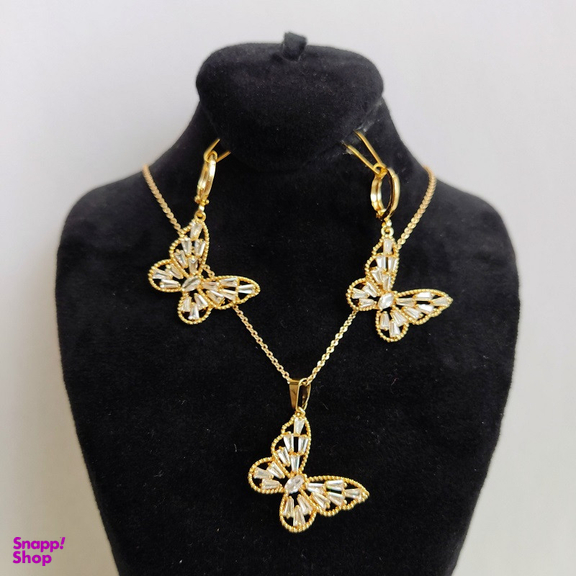 نیم ست زنانه وای اس ایکس مدل جواهری پروانه