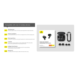 هدفون بلوتوثی بیسوس مدل FNSIME2O