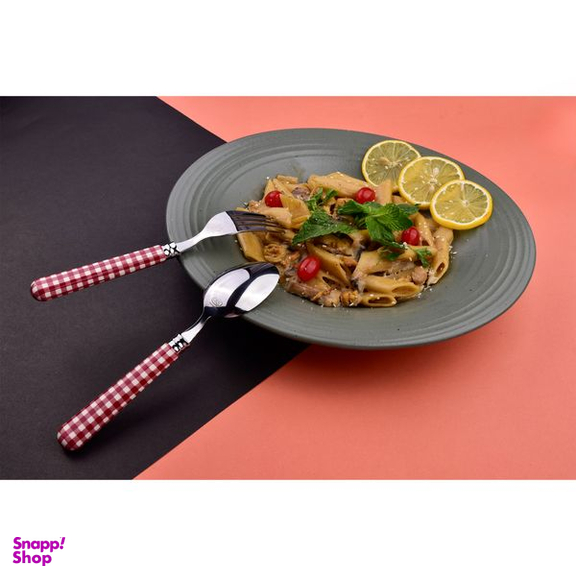 سرویس قاشق و چنگال 31 پارچه سی اند اس مدل شطرنجی