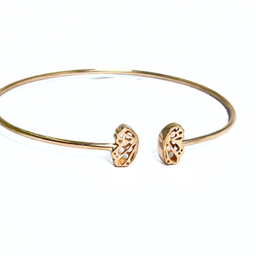 بنگل طلا 18 عیار دخترانه مدل طرح بال فرشته