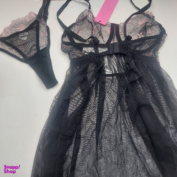 لباس خواب زنانه برتا کد 2200BS رنگ مشکی