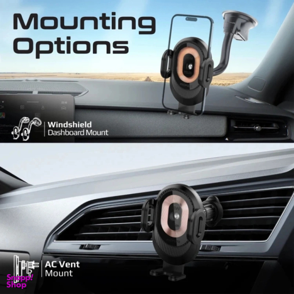شارژ بی‌ سیم و پایه نگهدارنده پرومیت مدل POWERMOUNT-2