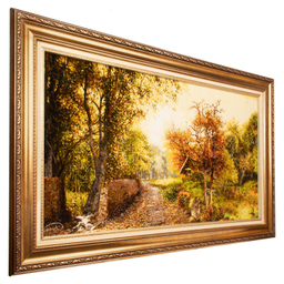 تابلو فرش دستباف سی پرشیا مدل جنگل پاییزی کد 902901