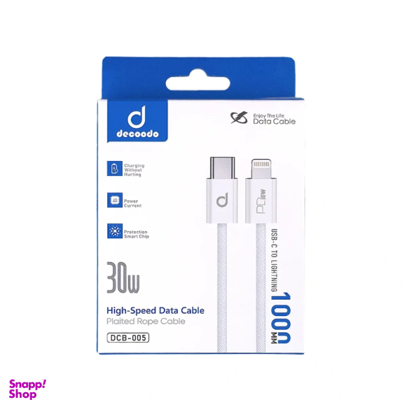 کابل شارژ Type-C به Lightning دکودو کد DCB-005 طول یک متر