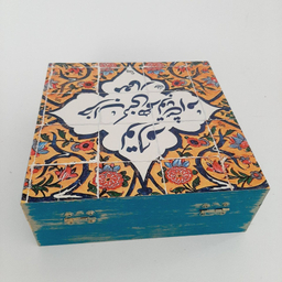 جعبه هدیه مدل سنتی طرح کاشی کد WB83