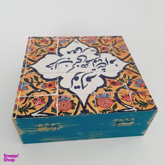 جعبه هدیه مدل سنتی طرح کاشی کد WB83